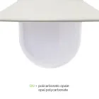 Llambë muri e jashtme në stilin e cilësisë së mirë në alumin Prodhuar në Itali - Cassandra Viadurini