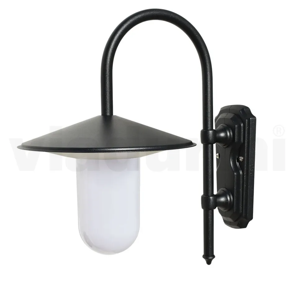 Llambë muri vintage në natyrë nga alumini antracit Prodhuar në Itali - Belen Viadurini