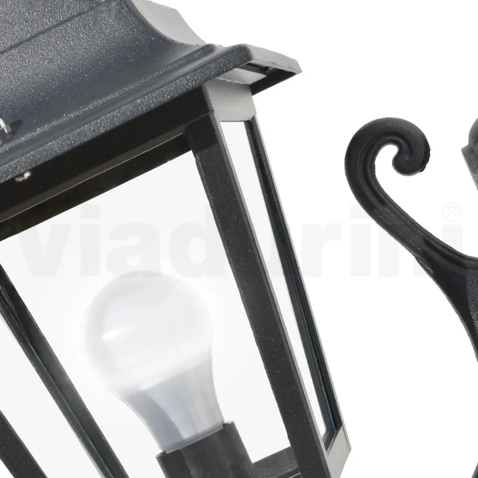 Garden Applique në Alumin dhe Xham Transparent Prodhuar në Itali - Scintilla Viadurini