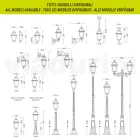 Drita e jashtme e murit nga alumini antracit dhe qelqi Prodhuar në Itali - Elric Viadurini