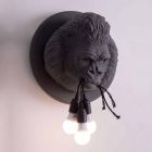 3 Dritat Llambë Muri në Gorilla Ceramic Grey ose White Design - Rillago Viadurini