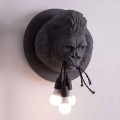 3 Dritat Llambë Muri në Gorilla Ceramic Grey ose White Design - Rillago