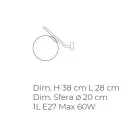 Drita e murit prej xhami veneciane me fryrje me dorë - borë Viadurini