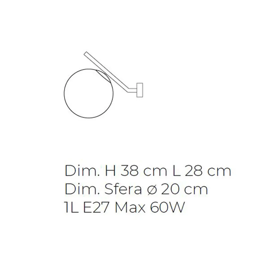 Drita e murit prej xhami veneciane me fryrje me dorë - borë Viadurini