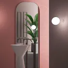 Drita e murit prej xhami veneciane me fryrje me dorë - borë Viadurini