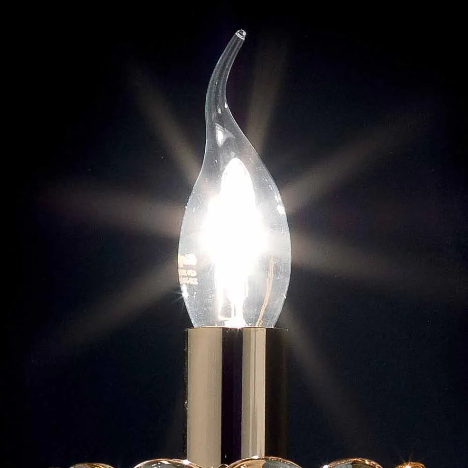 Dritë klasike e murit xhami në kristal dhe qelqi Belle, 2 copë Viadurini