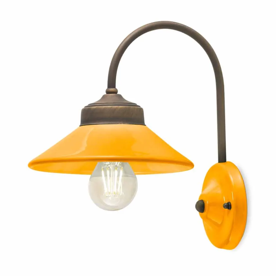 Dritat në mur qeramik me ngjyra dhe bronzi Alice Ferroluce Viadurini