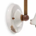 Sconces mur qeramike dhe stil industrial Skyler metalik Viadurini