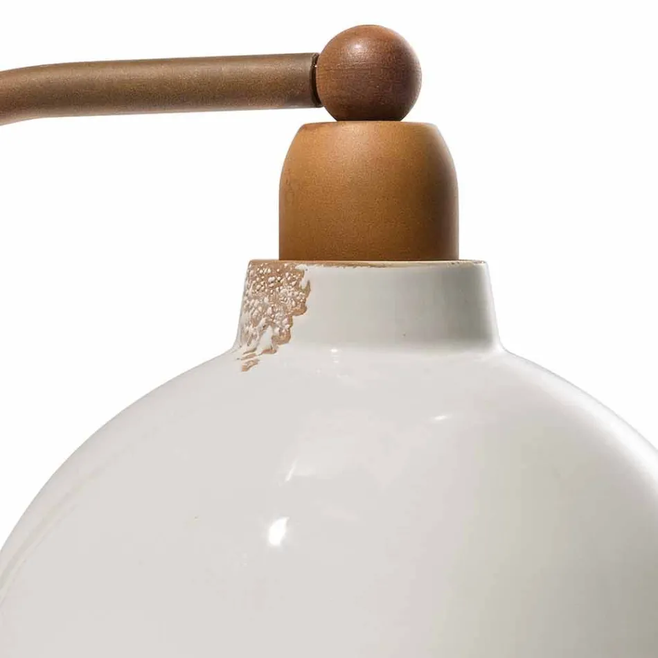 Sconces mur qeramike dhe stil industrial Skyler metalik Viadurini