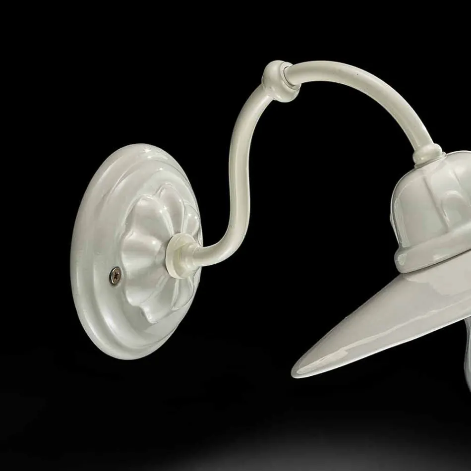 Llambë në mur qeramik me shkëlqim Ferroluce Retro Viadurini