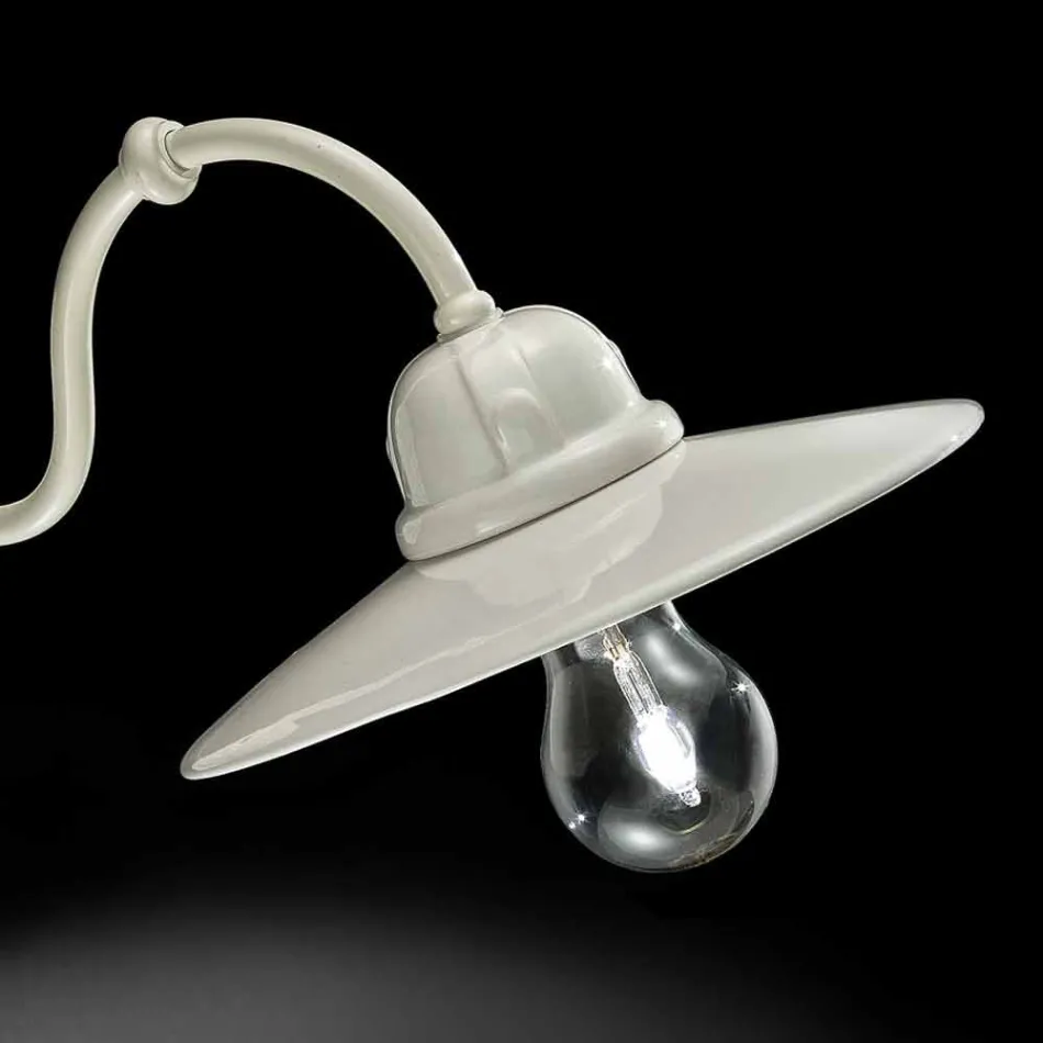 Llambë në mur qeramik me shkëlqim Ferroluce Retro Viadurini