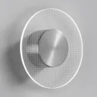 Nora - Llambë Muri Metalike me Difuzor Pleksiglasi me Mikro-Pika Viadurini