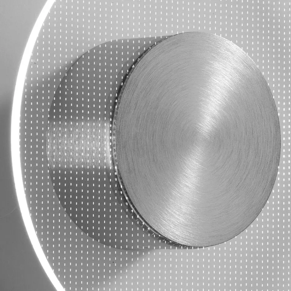 Nora - Llambë Muri Metalike me Difuzor Pleksiglasi me Mikro-Pika Viadurini