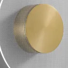 Nora - Llambë Muri Metalike me Difuzor Pleksiglasi me Mikro-Pika Viadurini