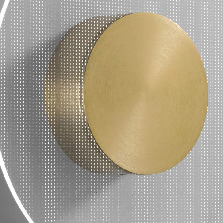 Nora - Llambë Muri Metalike me Difuzor Pleksiglasi me Mikro-Pika Viadurini