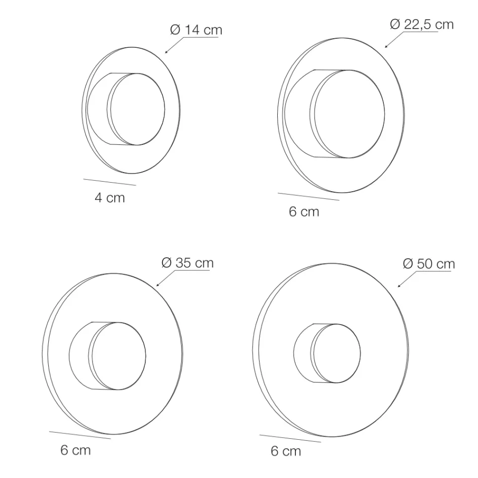 Nora - Llambë Muri Metalike me Difuzor Pleksiglasi me Mikro-Pika Viadurini