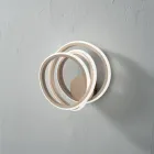 Llamba muri në dhomën e gjumit me dizajn modern metalik ari - Point Viadurini