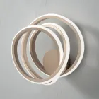 Llamba muri në dhomën e gjumit me dizajn modern metalik ari - Point Viadurini