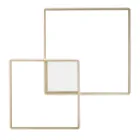 Moderne - Drita e murit metalike formale e lyer me ar me LED Viadurini