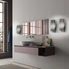 Shkallë muri në Xham të fryrë me dorë në Venecia dhe Metal - Satomi Viadurini