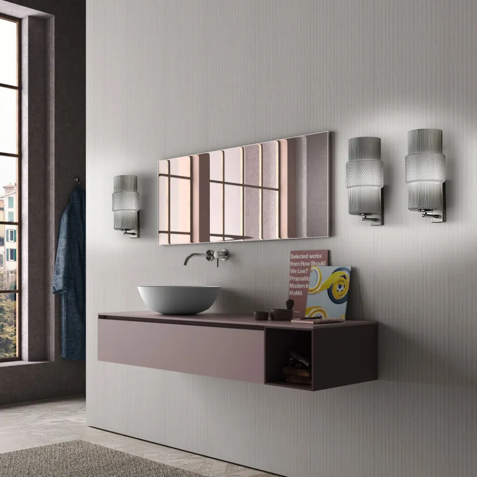 Shkallë muri në Xham të fryrë me dorë në Venecia dhe Metal - Satomi Viadurini