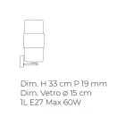 Shkallë muri në Xham të fryrë me dorë në Venecia dhe Metal - Satomi Viadurini