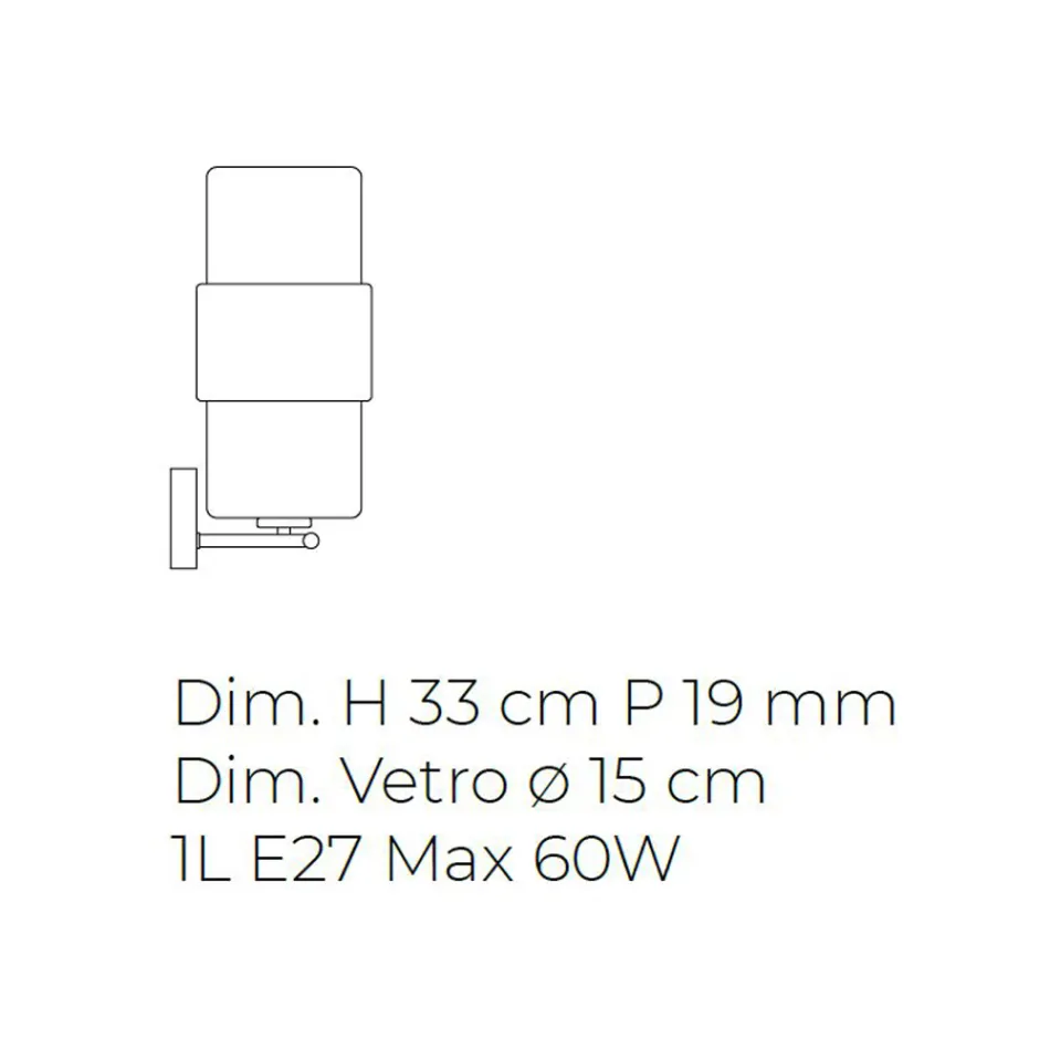 Shkallë muri në Xham të fryrë me dorë në Venecia dhe Metal - Satomi Viadurini