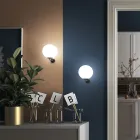 Dritë muri me xham venecian me dizenjim modern - Hënë Viadurini