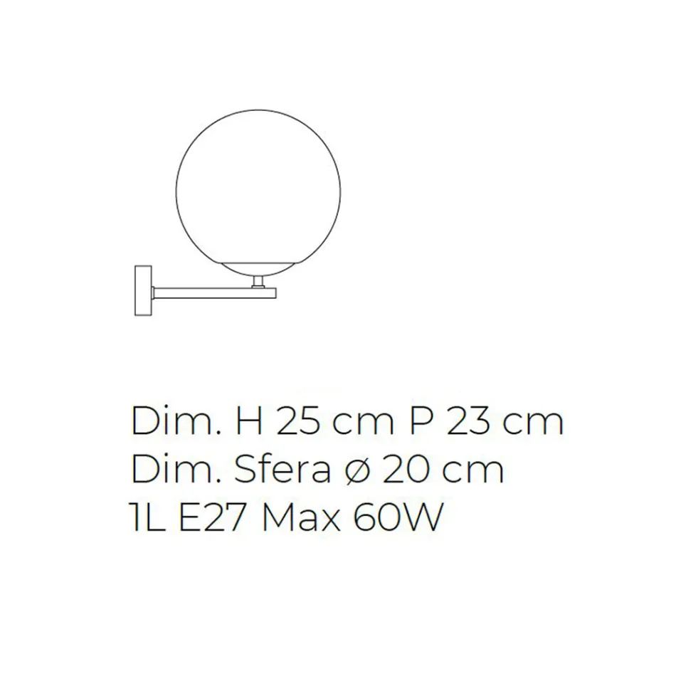 Dritë muri me xham venecian me dizenjim modern - Hënë Viadurini