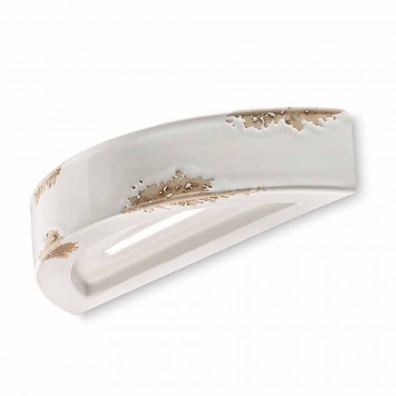 Qeramikë gjysmëhënës gjysmë e vjollcë Helen Ferroluce Viadurini