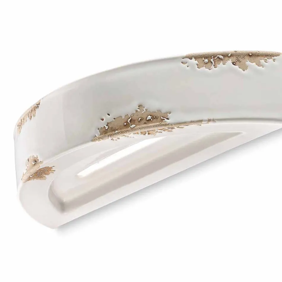 Qeramikë gjysmëhënës gjysmë e vjollcë Helen Ferroluce Viadurini