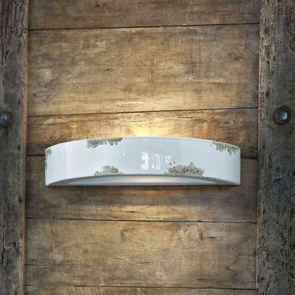 Qeramikë gjysmëhënës gjysmë e vjollcë Helen Ferroluce Viadurini