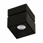 Llambë muri dekorative Led në alumin të bardhë ose të zi për të brendshme - Vernon Viadurini