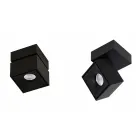 Drita dekorative Led Muri në alumin e bardhë ose të zezë për të brendshme - Vernon Viadurini