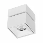 Drita dekorative Led Muri në alumin e bardhë ose të zezë për të brendshme - Vernon Viadurini