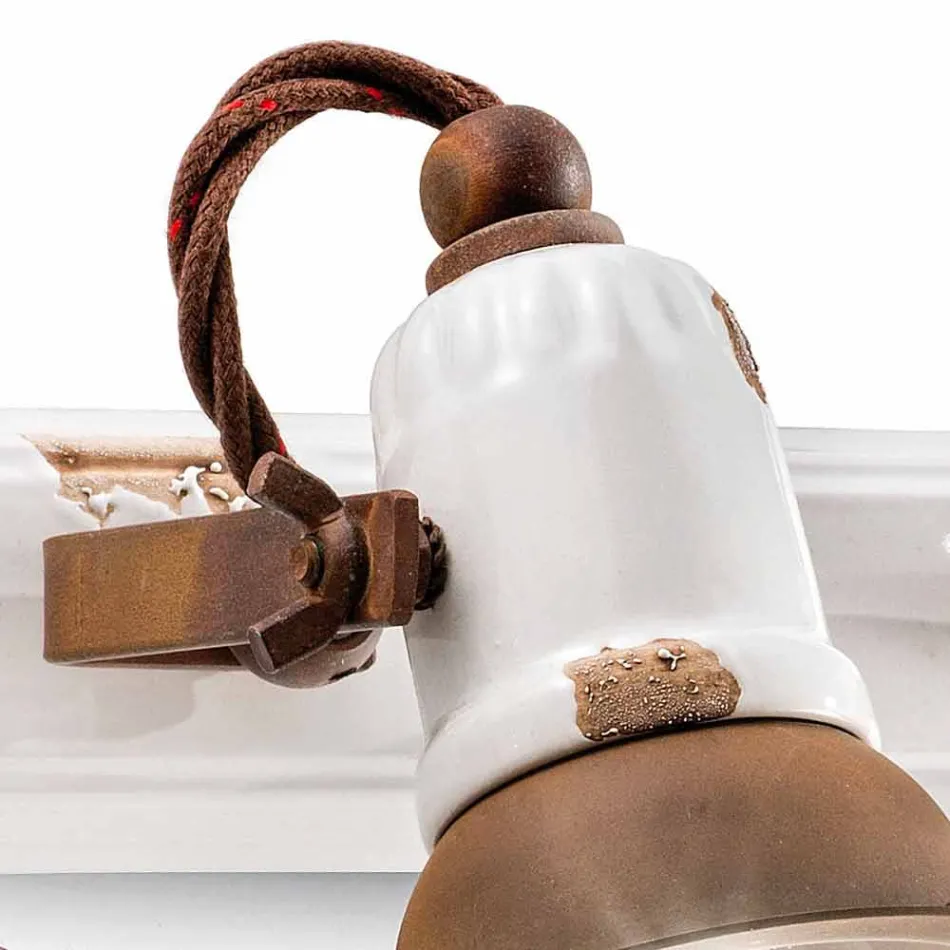 Dizajn aplikativ dhe tre dritë ndriçimi qeramike dhe metalike Lacey Viadurini