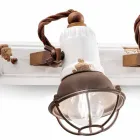 Dizajn aplikativ dhe tre dritë ndriçimi qeramike dhe metalike Lacey Viadurini