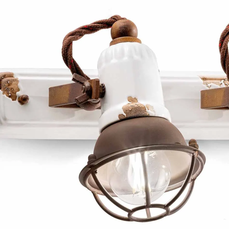 Dizajn aplikativ dhe tre dritë ndriçimi qeramike dhe metalike Lacey Viadurini