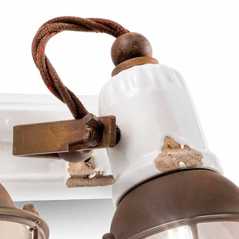 Dizajn aplikativ dhe tre dritë ndriçimi qeramike dhe metalike Lacey Viadurini