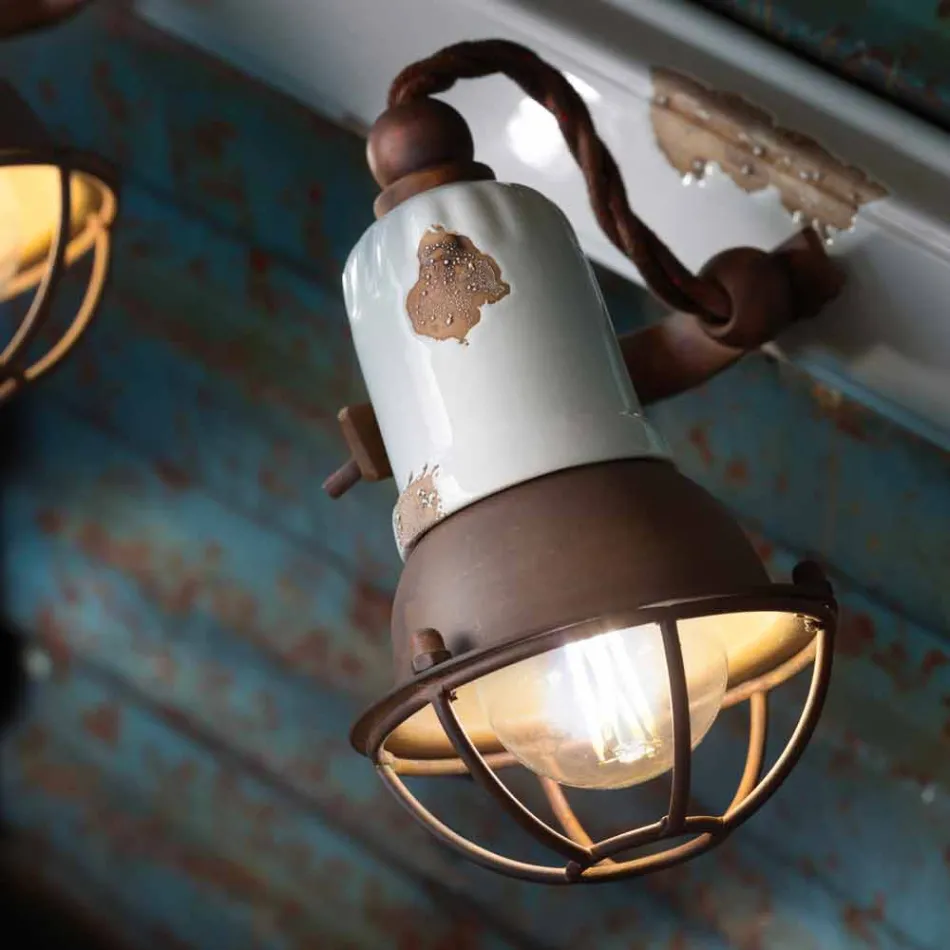 Dizajn aplikativ dhe tre dritë ndriçimi qeramike dhe metalike Lacey Viadurini