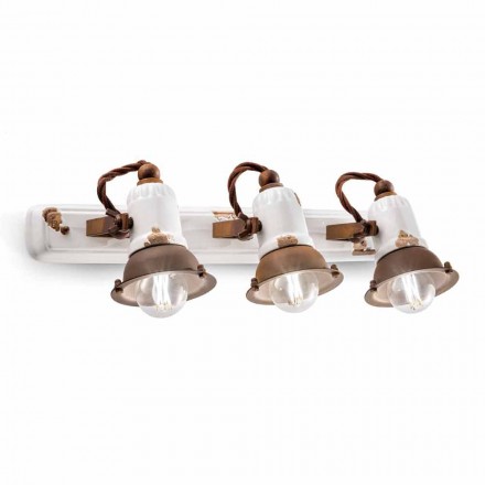 Dizajn aplikativ dhe tre dritë ndriçimi qeramike dhe metalike Lacey Viadurini