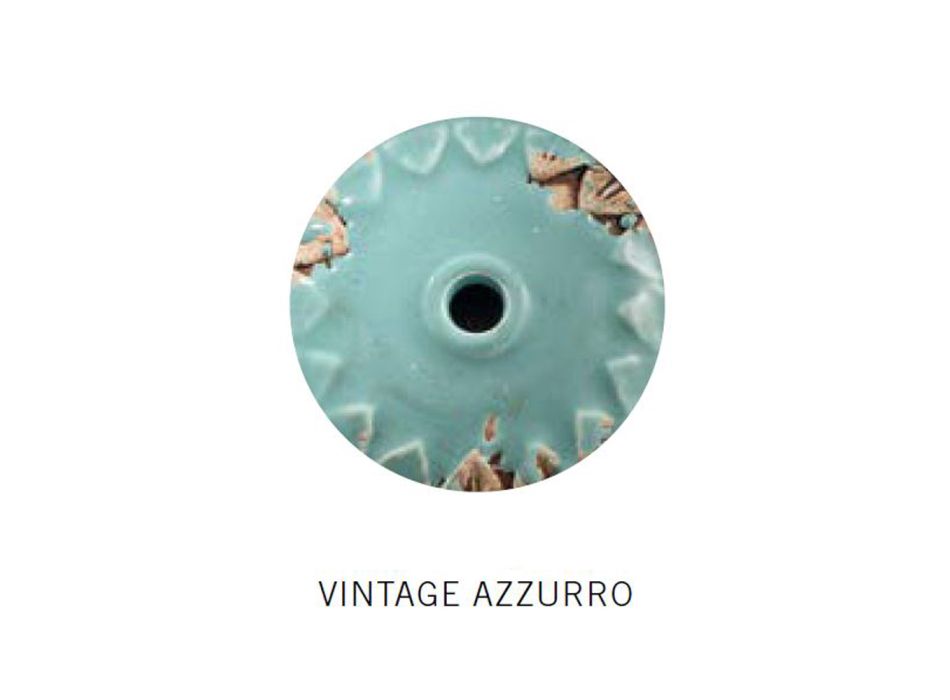 Llambë muri me dizajn industrial në hekur dhe qeramikë të punuar me dorë - Grunge Viadurini