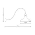 Llambë muri me dizajn industrial në hekur dhe qeramikë të punuar me dorë - Grunge Viadurini