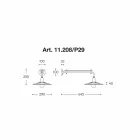 Linja e modelit modern të mureve Civetta nga Aldo Bernardi Viadurini