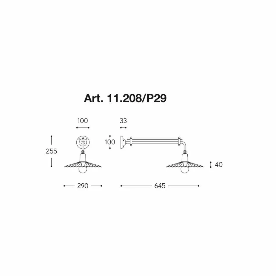 Linja e modelit modern të mureve Civetta nga Aldo Bernardi Viadurini