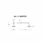 Linja e modelit modern të mureve Civetta nga Aldo Bernardi Viadurini