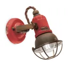 Applique Spotlight Style Industrial Artizan në Hekur dhe Qeramikë - Loft Viadurini
