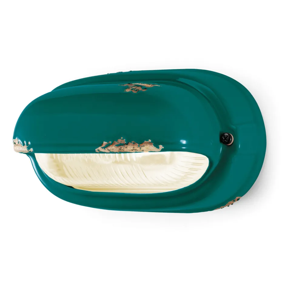 Aplikacion hekuri horizontal qeramike dhe industriale i punuar me dorë - Vintage Viadurini