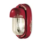 Llamba muri e punuar me dore qeramike dhe hekur Industrial vertikal - Vintage Viadurini