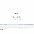 Guri i bardhë qeramik guri Glamour Aldo Bernardi Viadurini